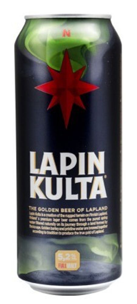 Пиво Лапин Культа / Lapin Kulta 0.5 - банка