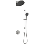 AQM 8403GM Набор для комплектации душа с термостатом, Gun metal