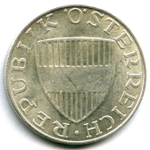 10 шиллингов 1971г. Австрия XF-AU