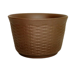 268008.3 Пиала серия-КРЕСТЬЯНСКАЯ "Плетеная" h=3,8см, d=6см, 60мл, глина коричневый