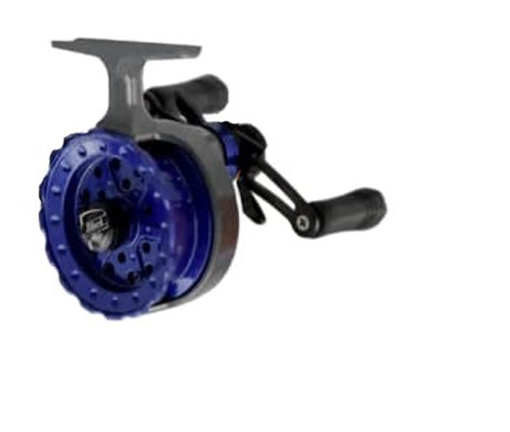 Катушка инерционная (зимняя) Black Side ICE ZEAL (4+1 подш.), черная для зимней рыбалки под удочку и спиннинг на судака, окуня и другую рыбу