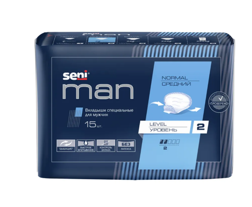Прокладки урологические мужские SENI man level 2