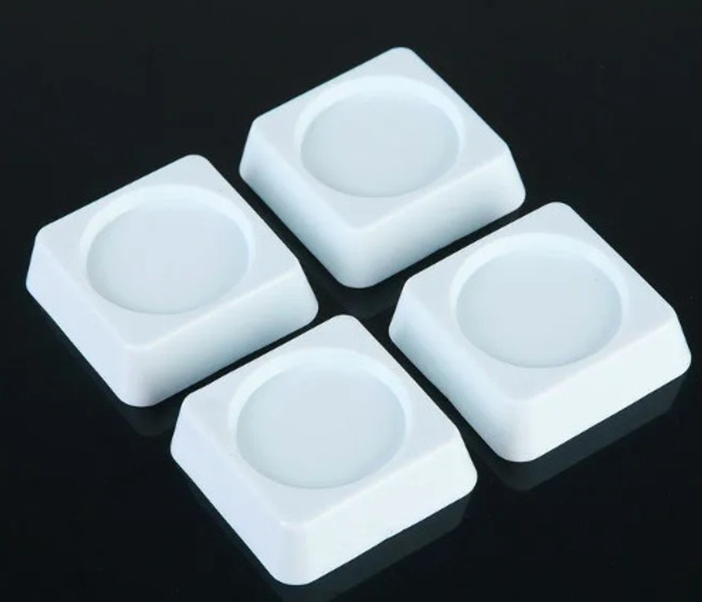 Антивибрационные белые подставки для стиральной машины и для холодильника, 4 штуки, белые, резиновые ножки под стиральную машины и под холодильника, подставки под бытовую технику