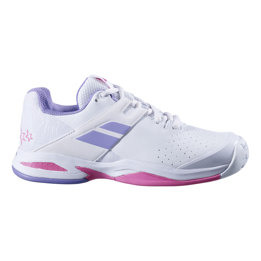 Детские теннисные кроссовки Babolat Propulse All Court Shoe Kids - White, Lilac