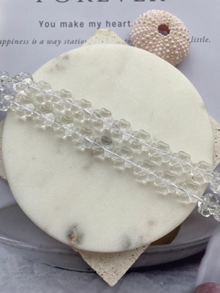 Бусина "Клевер" 10мм, стекло