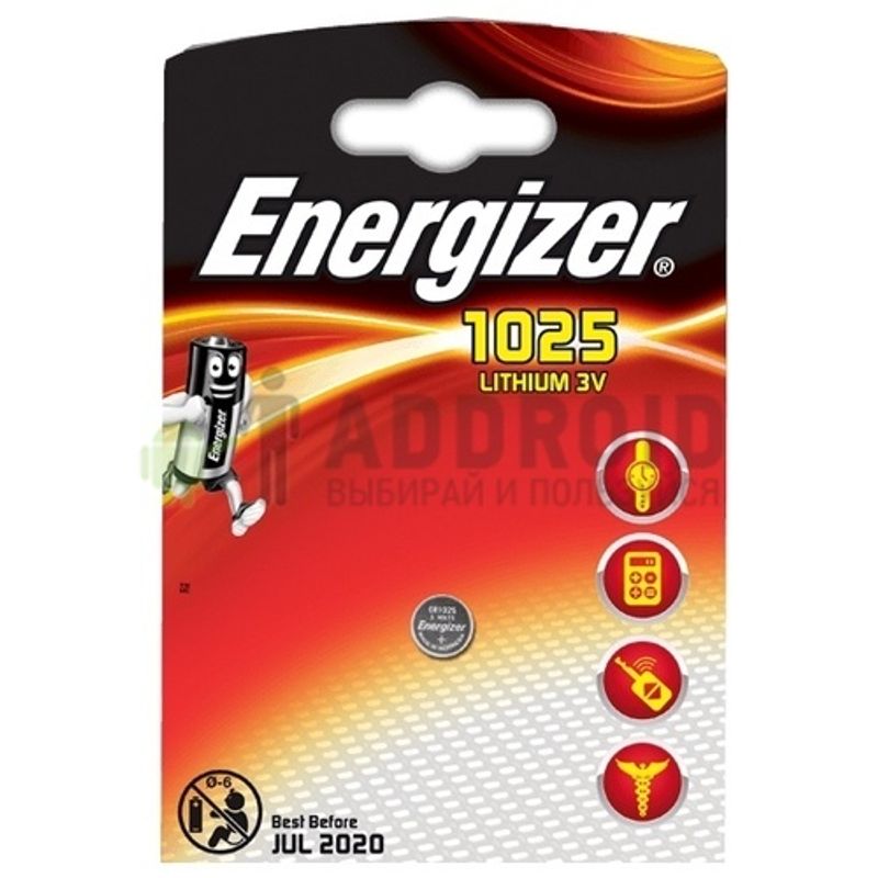 Батарейка Energizer CR1025 BL1