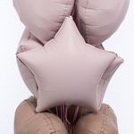 Шар (18''/46 см) Звезда, Пыльная роза, Сатин, 1 шт.