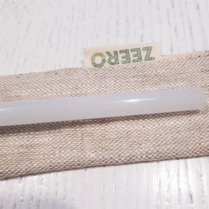 Трубочка стеклянная прямая молочная (уценка)