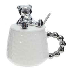 GAEM Кружка с крышкой и ложкой, 400 мл, L14 W10 H14 см, 2в.