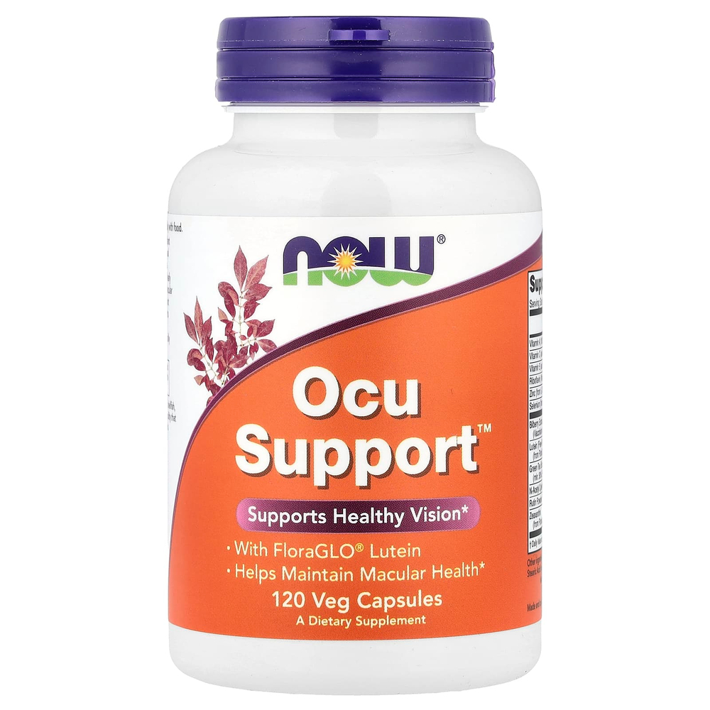 NOW Foods, Ocu Support, 120 растительных капсул