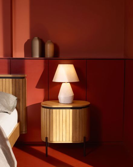 Licia Прикроватная тумбочка из дерева манго с натуральной отделкой 55 x 55 с