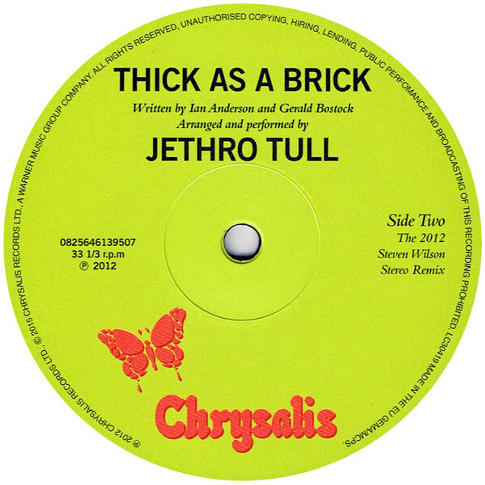 Jethro Tull / Thick As A Brick (LP)
