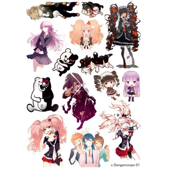 Наклейка А5 a Danganropa 01 (Данганронпа 01)