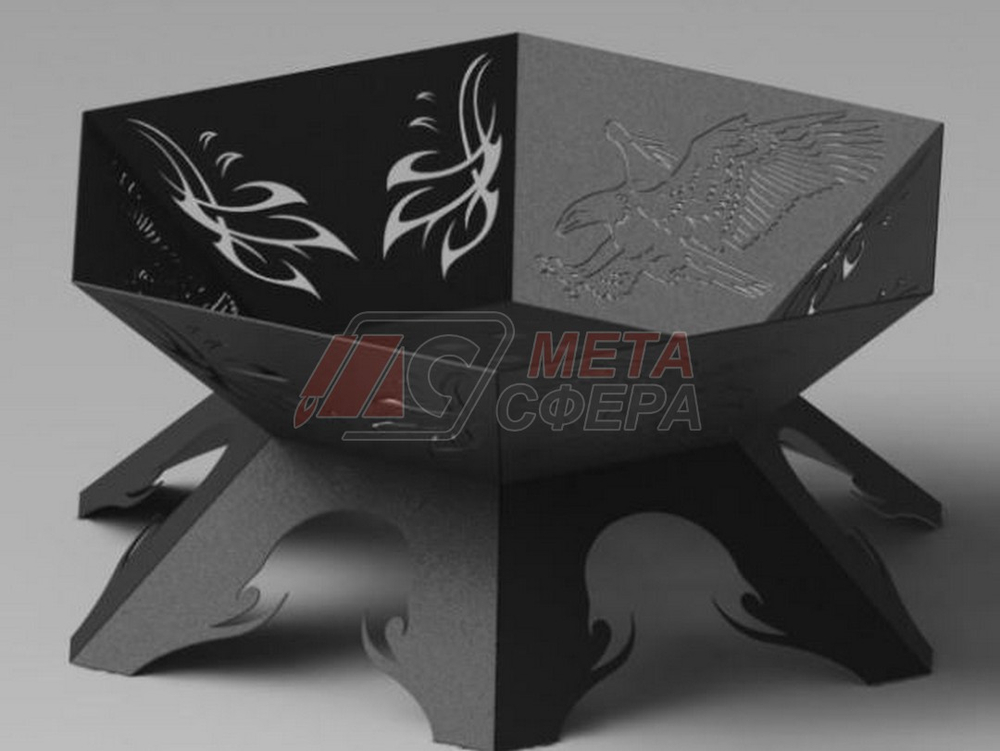 Чаша костровая Орел пирамида