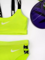 купальник раздельный спортивный с топом для бассейна