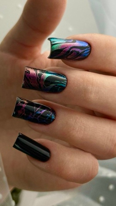 Swanky Stamping Лак для стемпинга S101 хамелеон сирень, 6мл