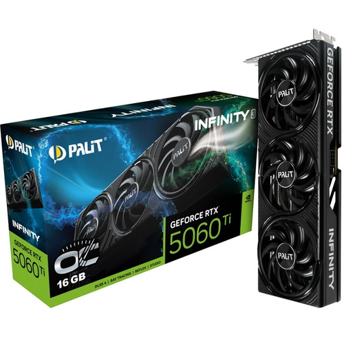 Видеокарта Palit GeForce RTX 5060 Ti INFINITY 3 OC 16GB (NE7506TS19T1-GB2061S)