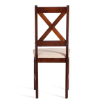 Стул CROSSMAN NEW, Многослойный березовый шпон, 41х40x100 см, cappuchino/велюр бежевый