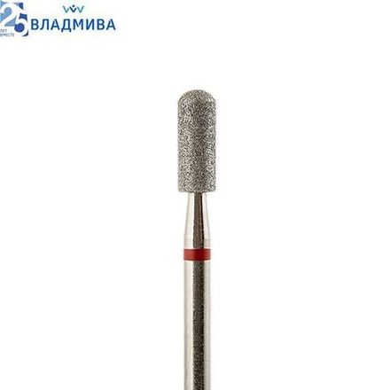 ВладМива Фреза алмазная 137 040- Цилиндр закругленный (красная)