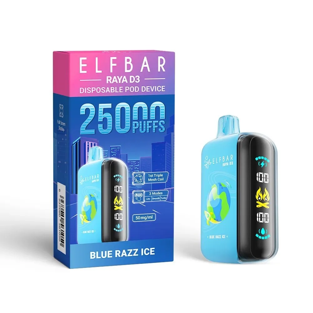 ELF BAR RAYA D3 - Blue Razz Ice (5% nic)