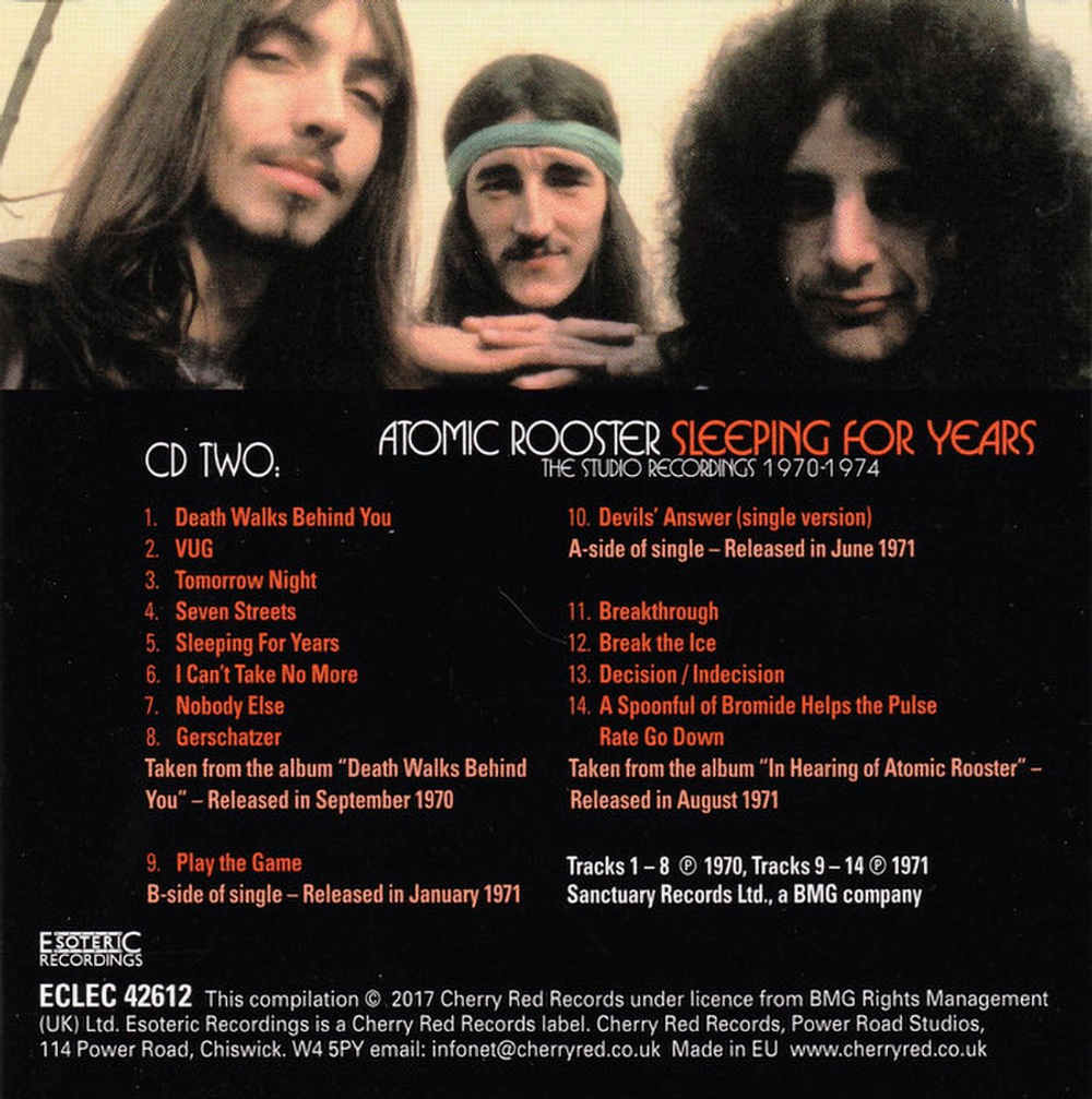 Atomic Rooster / Sleeping For Years (The Studio Recordings 1970-1974) (4CD)