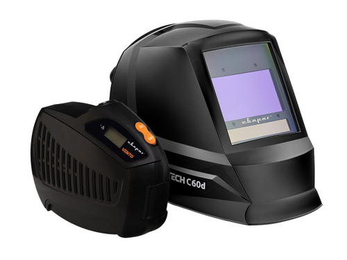 Маска для сварки Сварог TECH C60d + Устройство подачи воздуха VENTO (СИЗОД)