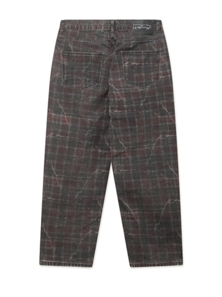 Мужские Джинсы Distressed Plaid Fecke