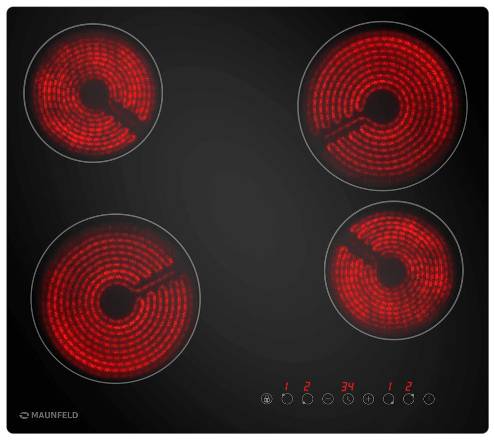 Комплект встраиваемой бытовой техники Maunfeld AEOF6060B2 + варочная панель AVCE594STBK