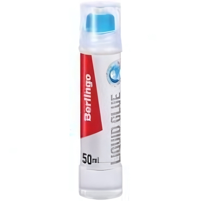 Клей канцелярский 50мл. с силиконовым аппликатором (Berlingo)