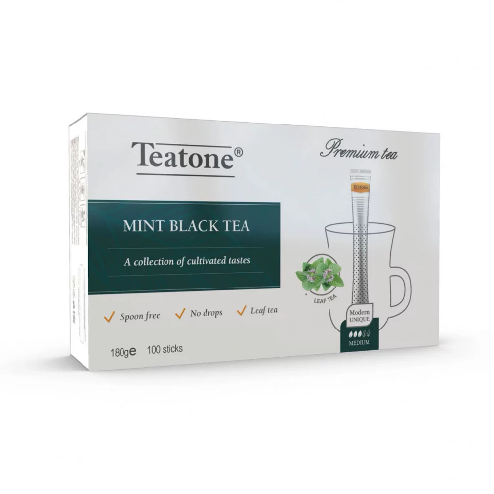Чай черный с мятой в стиках Teatone