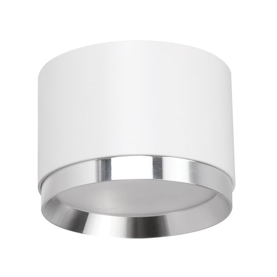 Светильник потолочный Feron Barrel DUET HL459 12W, 230V,GX53, белый + хром IP20