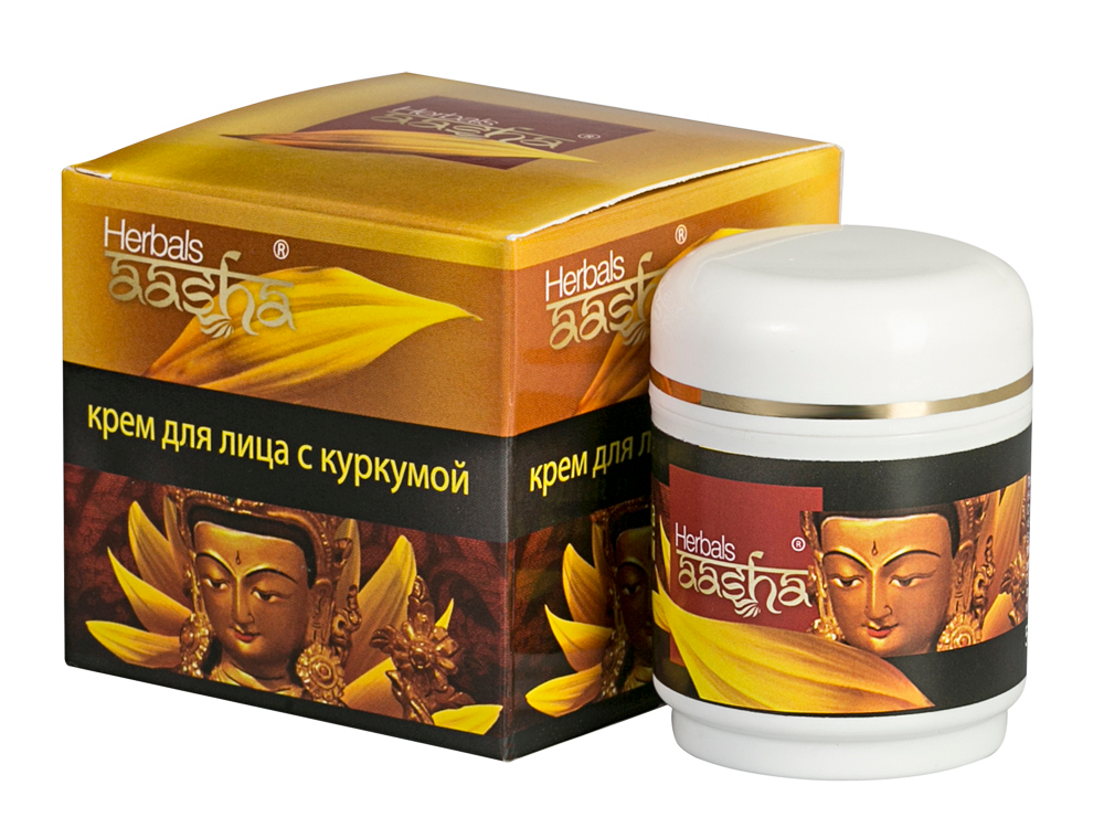 АКЦИЯ Крем для лица Aasha Herbals с Куркумой, 50 мл