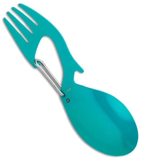 Вилка,ложка,карабин KERSHAW Ration 1140TEAL