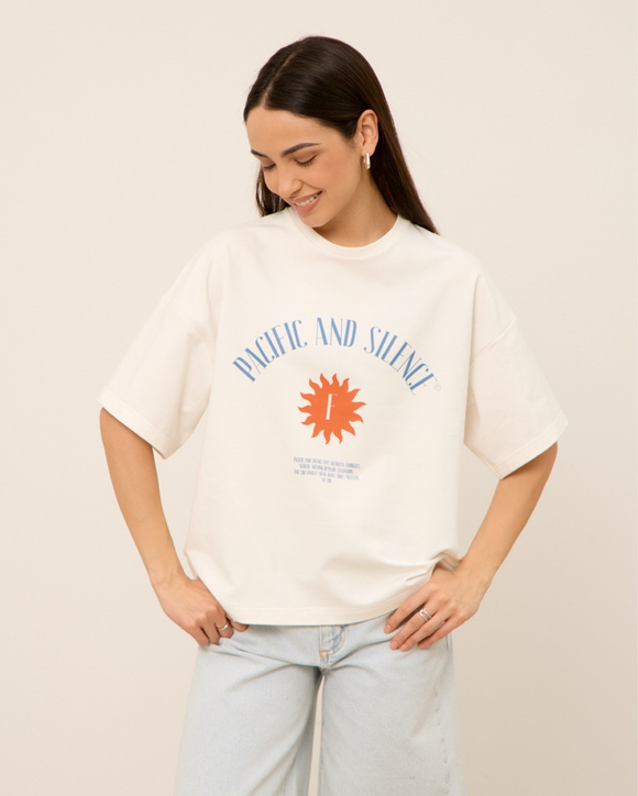 Футболка 03, F, сине-оранжевая