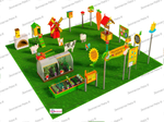Игровая развивающая площадка Фермерский дворик Престиж