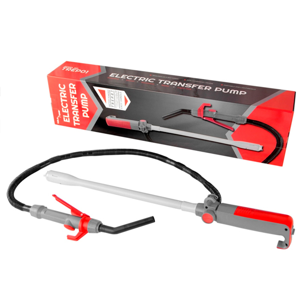 Насос TREP01 для бензина на батарейках с пистолетом (9 л/мин)