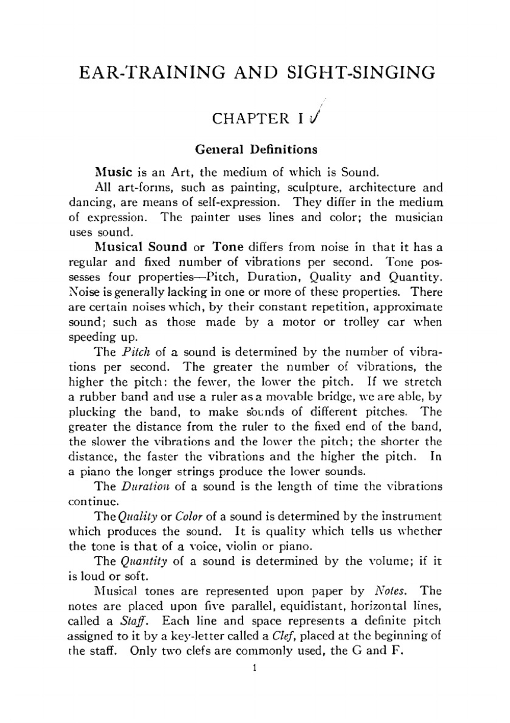 Ear-training and sight-singing applied to elementary musical theory, a practical and coördinated course for schools and private study | George Anson Wedge