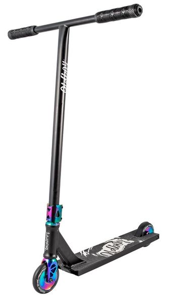 Самокат Tech Team Old Boy Черный/Бензиновый