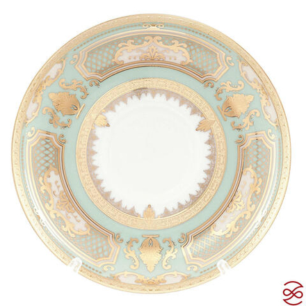 Набор блюдец Falkenporzellan Donna Seladon gold 15см (6 шт)