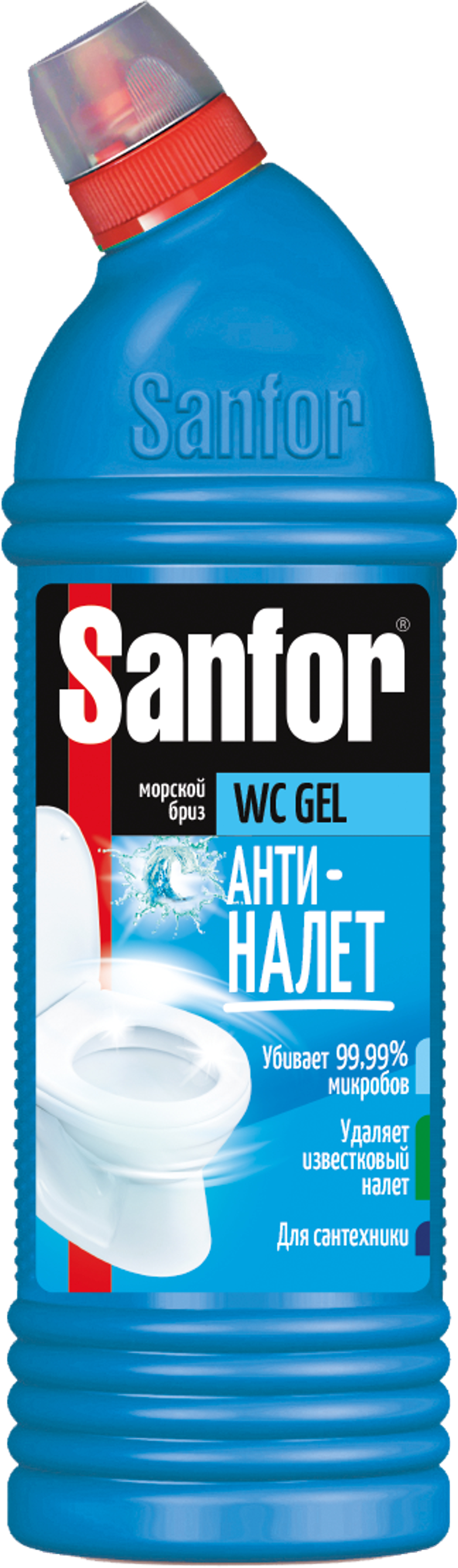 Sanfor Чистящий гель для унитаза WC gel Морской бриз 750 г. *5*15