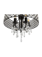 Люстра подвесная лофт хрусталь 5*E14*40