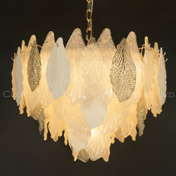 Люстра Cloyd SENEGAL-A C15 / Ø60 см - с золотыми листьями - золото (арт.10366)