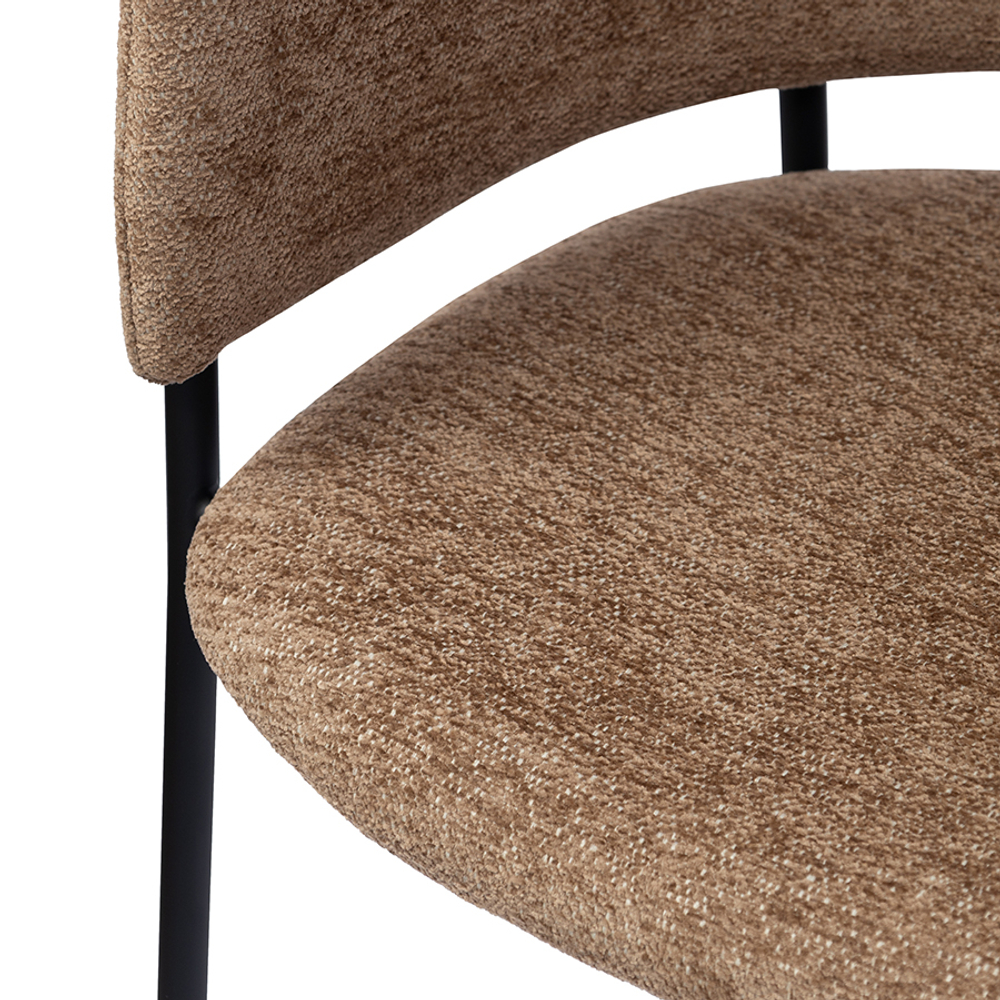 Стул helning, мягкий шенилл, капучино