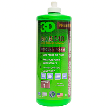 3D Режущая полировальная паста ACA 510 Rubbing Compound 0,95л