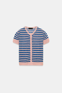 ZARA КАРДИГАН ИЗ ШЕРСТИ В ПОЛОСКУ, ПОЛОСКИ