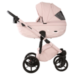 Детская универсальная коляска Adamex PRO Natura - CN-2-Rose (Светло-розовая экокожа)