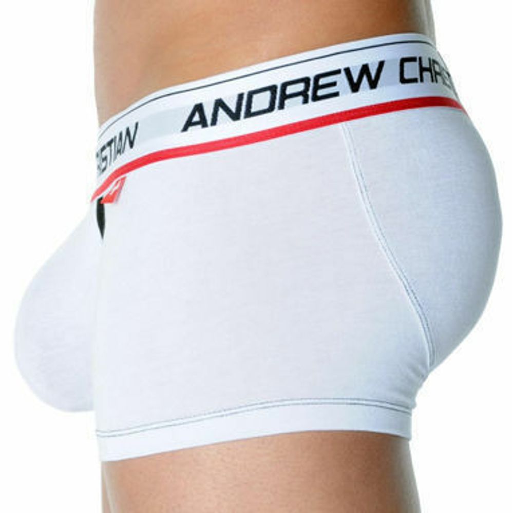 Мужские трусы хипсы белые Andrew Christian CoolFlex Boxer Show-It White