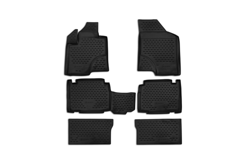 Коврики в салон для HYUNDAI ix 55 2007-, 6 шт. (полиуретан, серые) NLC.20.30.211K