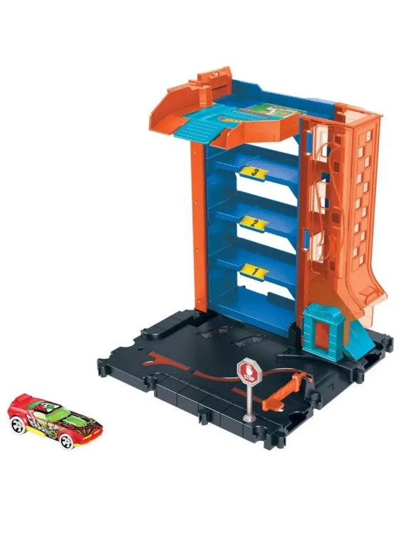 Трек Хот Вилс Сити Крытая парковка HDR28