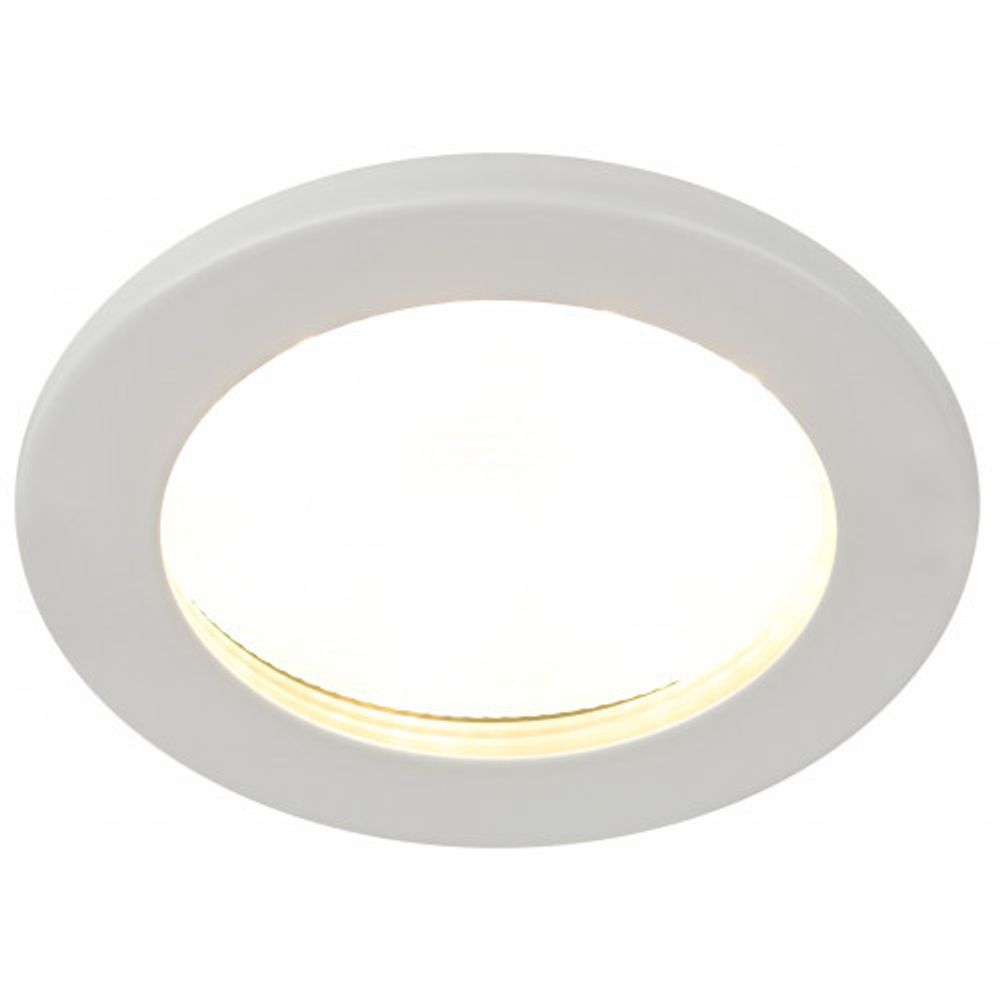 Встраиваемый светильник влагозащищенный ЭРА KL95 WH GX53 IP44 белый